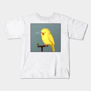 Yellow Bird Kids T-Shirt